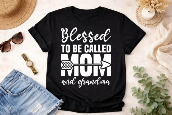 Blessed Grandma and Mom Life SVG Design