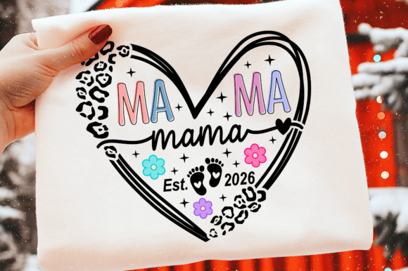 Mama Heart SVG PNG – Mom Life SVG Shirt