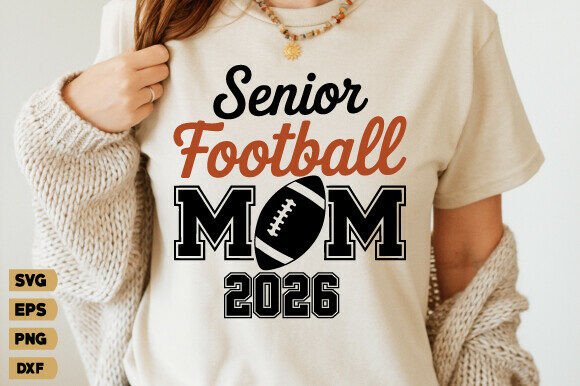 Senior Football Mom 2026 SVG, Baseball